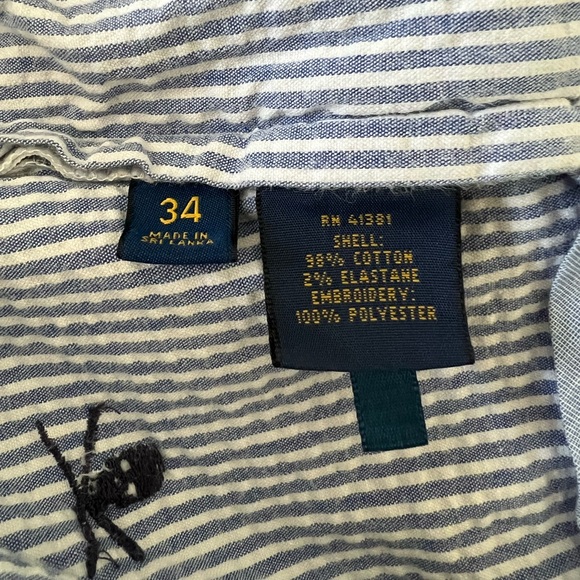 Polo seersucker embroidered shorts - Picture 5 of 6